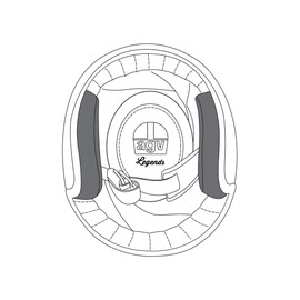 AGV CHEEK PADS X70 (MS) - STANDARD BLACK