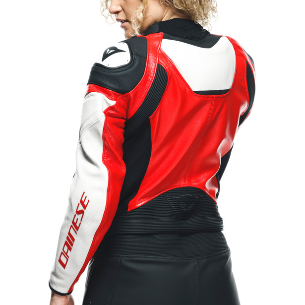 mirage-lady-leather-2pcs-suit-black-lava-red-white image number 9
