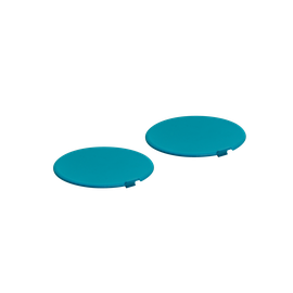 AGV PAINTED SCREW COVERS ORBYT - CYAN GLOSSY
