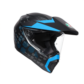 AX9 MULTI E2205 - ANTARTICA MATT BLACK/CYAN